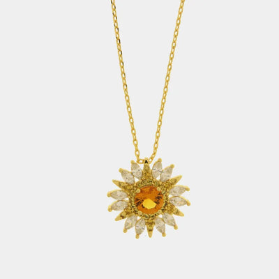 Collana in Metallo sole zirconato
