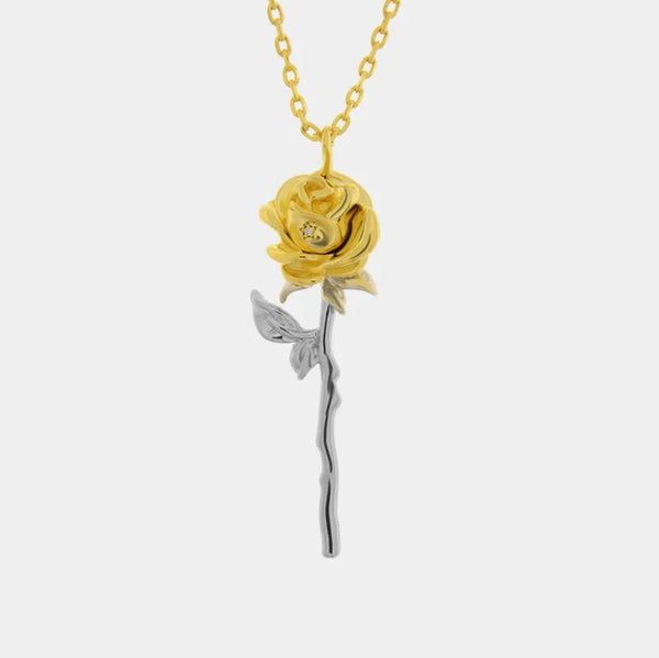 Collana in Metallo rosa pendente - BYSIMON gioielli