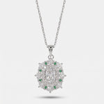 Collana in Metallo rettangolo zirconato - BYSIMON gioielli