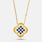 Collana in Metallo fiore blu - BYSIMON gioielli