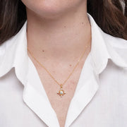 Collana in Metallo croce gialla