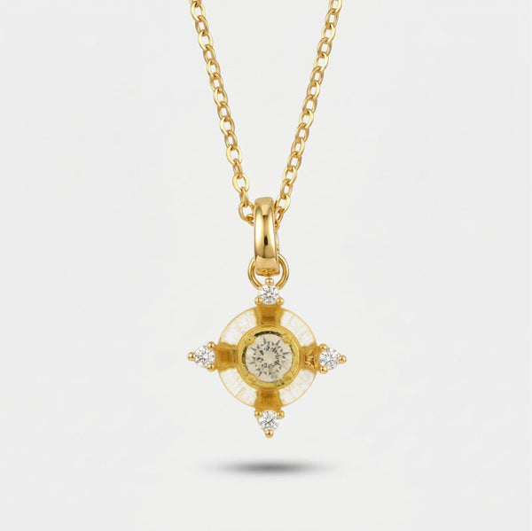 Collana in Metallo croce gialla - BYSIMON gioielli