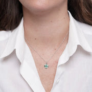 Collana in Metallo croce verde