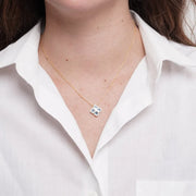 Collana in Metallo croce blu