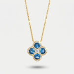 Collana in Metallo croce blu - BYSIMON gioielli