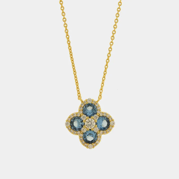 Collana in Metallo croce blu - BYSIMON gioielli