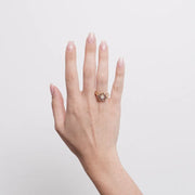 Anello in Metallo fiore zirconato