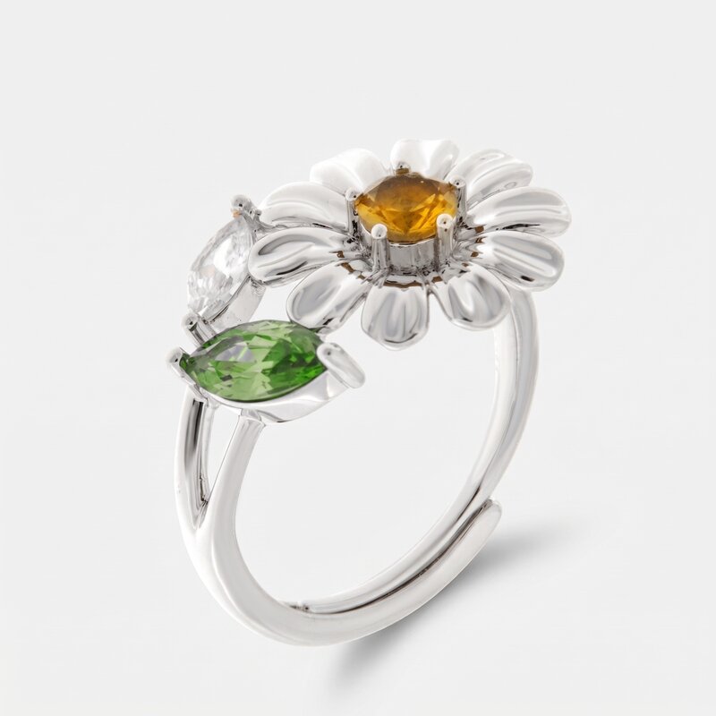 Anello in Metallo margherita - BYSIMON gioielli