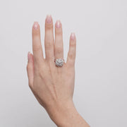 Anello in Metallo quadrato zirconato