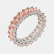 Anello in Metallo pavè rosa