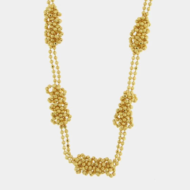 Collana in Metallo con sfere intrecciate