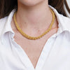Collana in Metallo girocollo con perline intrecciate