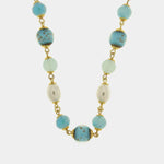 Collana in Metallo con cristalli blu ispirati al vetro di Murano AMOVENEZIA - gioiello BySimon