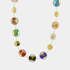 Collana in Metallo con cristalli colorati ispirati al vetro di Murano