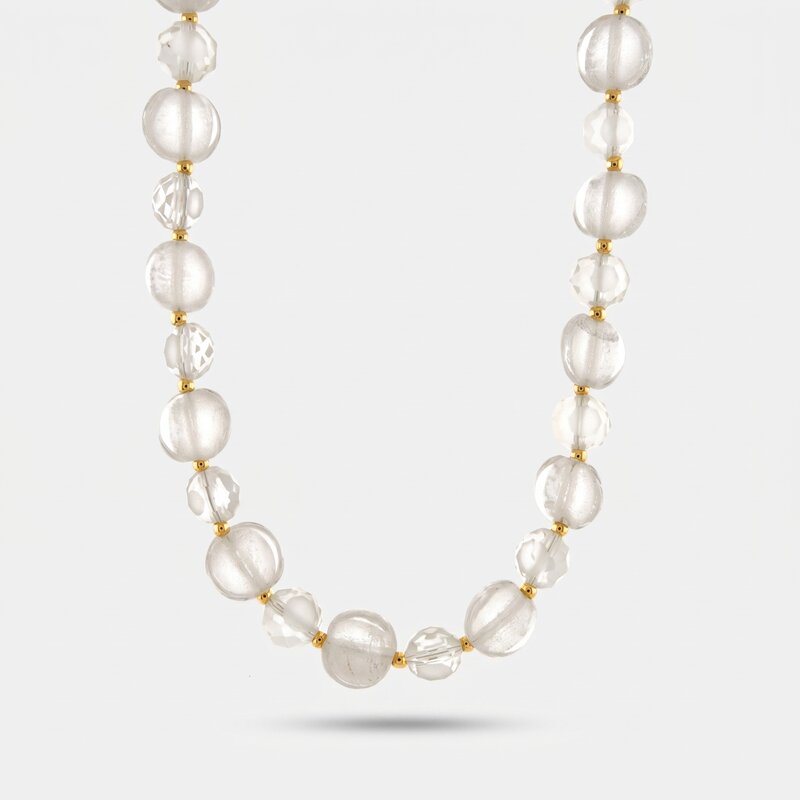 Collana in Metallo con cristalli - BYSIMON gioielli