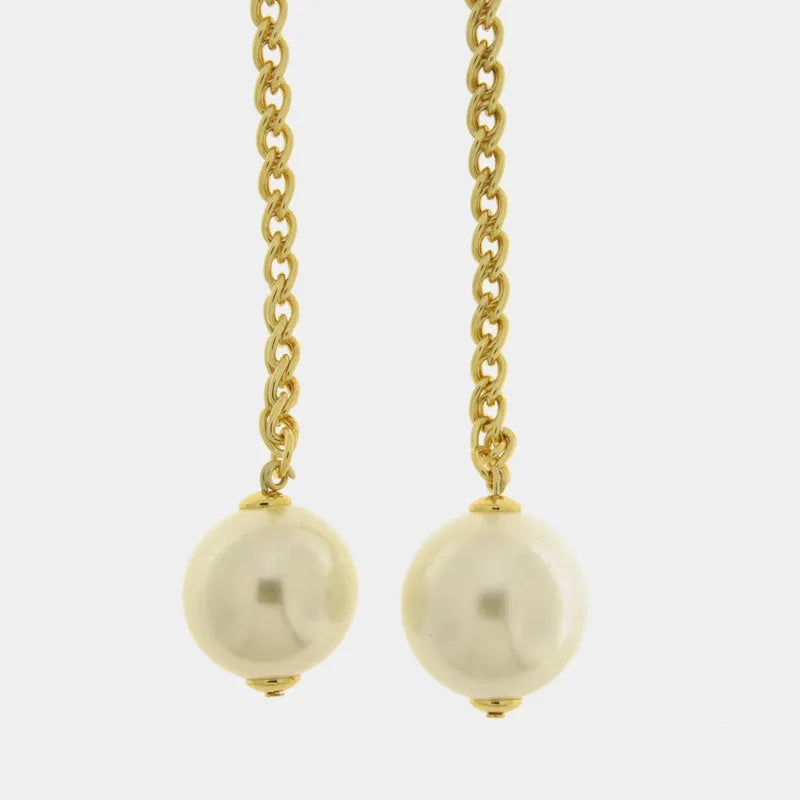 Collana in Metallo lunghi con perle