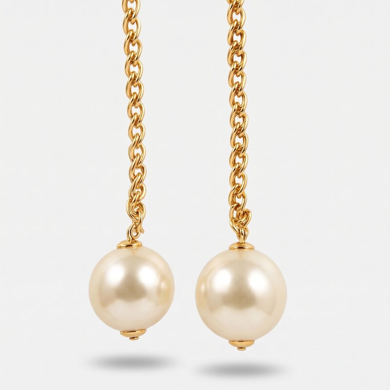 Collana in Metallo lunghi con perle - BYSIMON gioielli