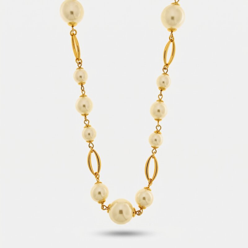 Collana in Metallo con perle - BYSIMON gioielli