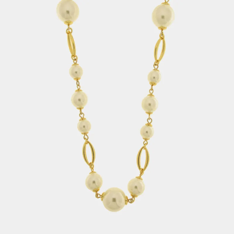 Collana in Metallo con perle