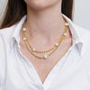 Collana in Metallo multifilo con perle