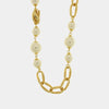 Collana in Metallo a catena con perle