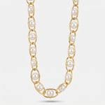 Collana in Metallo a catena con perle - BYSIMON gioielli
