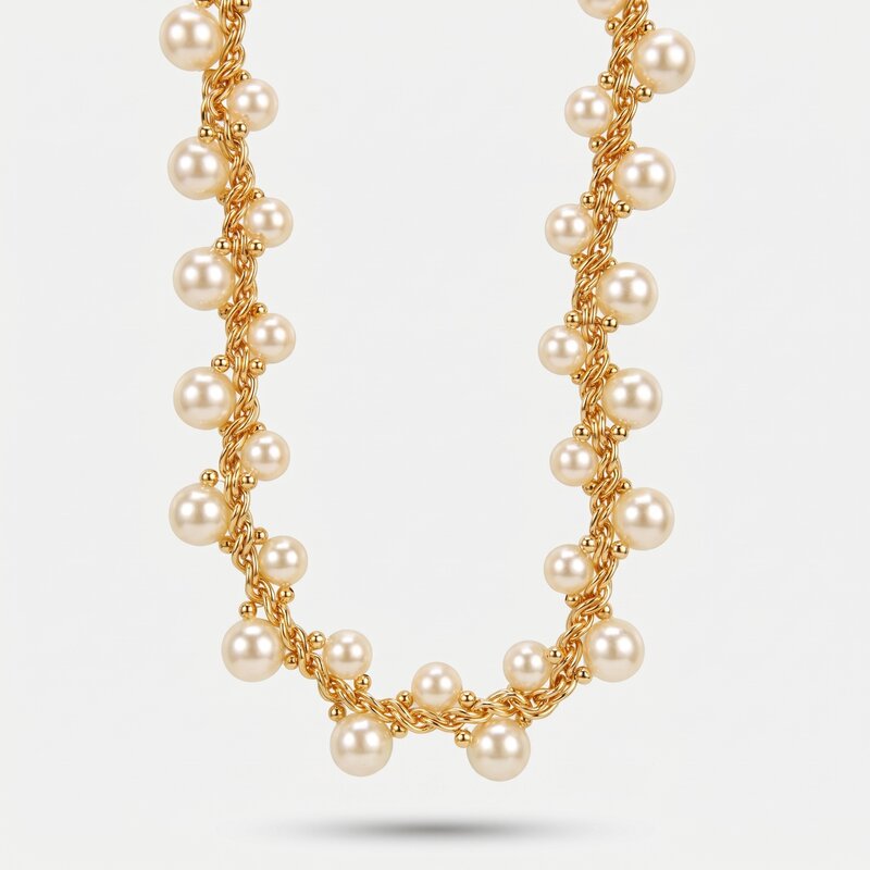 Collana in Metallo con perle - BYSIMON gioielli