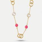 Collana in Metallo con cristalli - BYSIMON gioielli