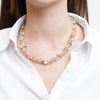 Collana in Metallo con cristalli colorati