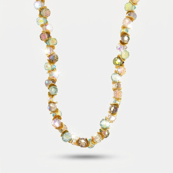 Collana in Metallo con cristalli colorati - BYSIMON gioielli