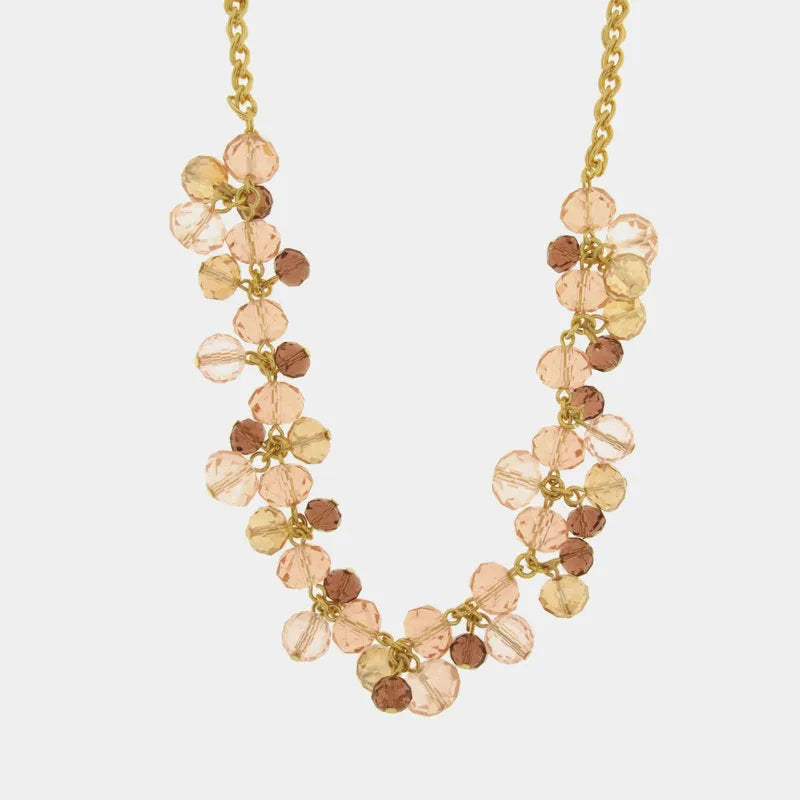 Collana in Metallo con cristalli rosa AMOVENEZIA - gioiello BySimon