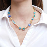 Collana in Metallo con cristalli colorati AMOVENEZIA - gioiello BySimon