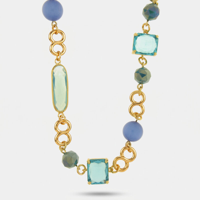 Collana in Metallo con cristalli colorati AMOVENEZIA - gioiello BySimon