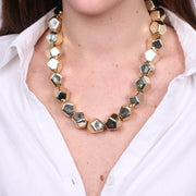 Collana in Metallo con sfere geometriche gold