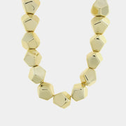 Collana in Metallo con sfere geometriche gold