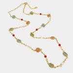 Collana in Metallo con ricci colorati - BYSIMON gioielli