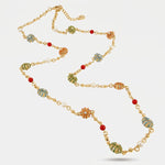 Collana in Metallo con ricci colorati - BYSIMON gioielli