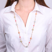 Collana in Metallo con ricci colorati