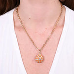 Collana in Metallo con riccio arancio SICILY - gioiello BySimon