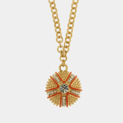 Collana in Metallo con riccio arancio SICILY - gioiello BySimon