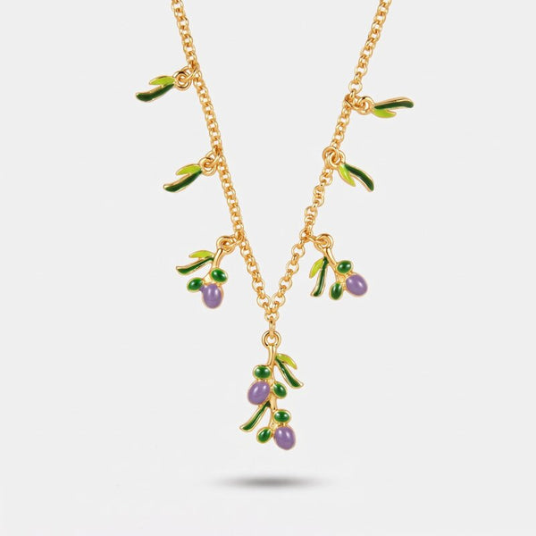 Collana in Metallo con olive - BYSIMON gioielli