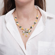 Collana in Metallo limoni e margherite