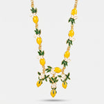 Collana in Metallo limoni e margherite - BYSIMON gioielli