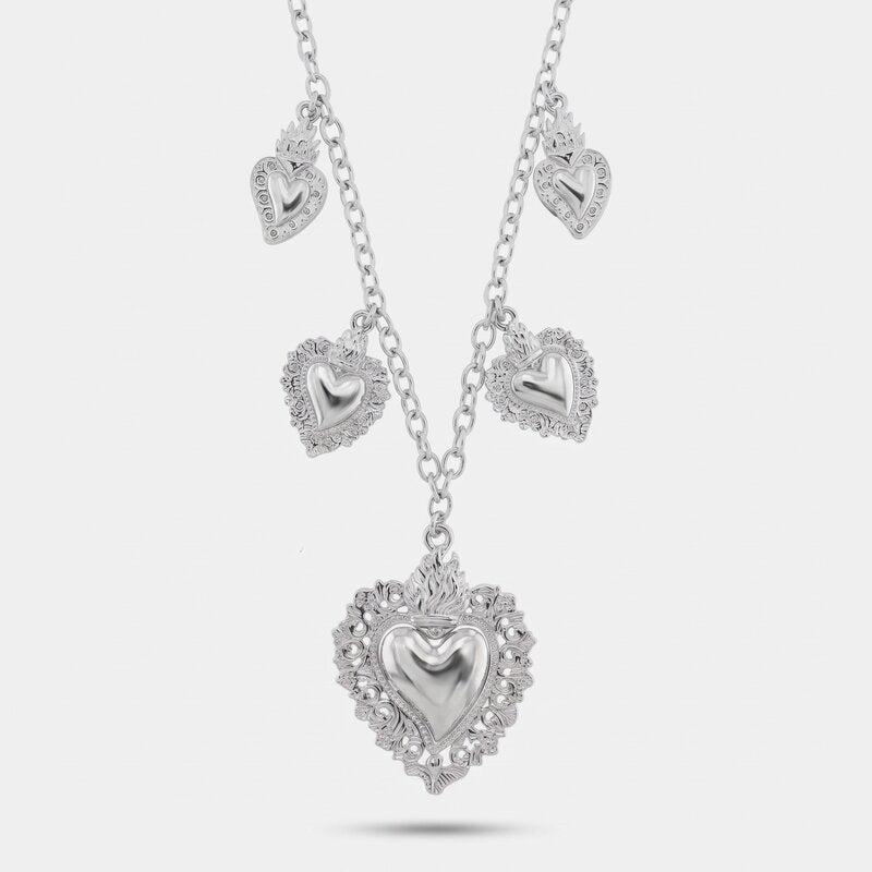Collana in Metallo cuore sacro ex voto - BYSIMON gioielli