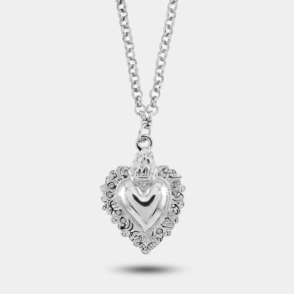Collana in Metallo cuore sacro - BYSIMON gioielli
