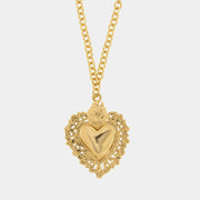 Collana in Metallo cuore sacro