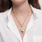 Collana in Metallo cuore sacro