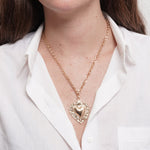 Collana in Metallo cuore sacro AMONAPOLI - gioiello BySimon