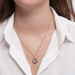 Collana in Metallo cubo verde - BYSIMON gioielli