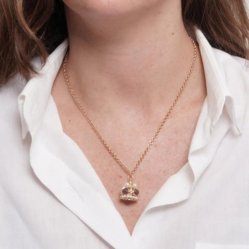 Collana in Metallo corona - BYSIMON gioielli